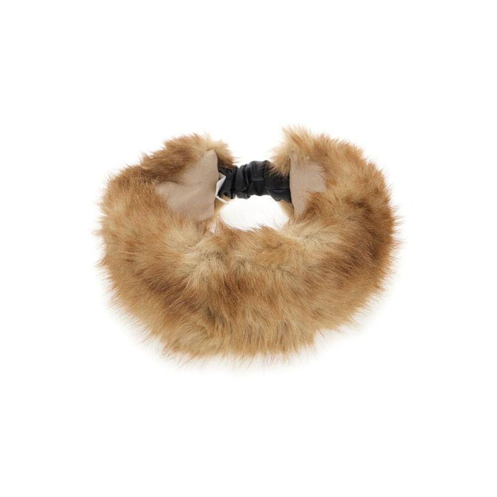 Apparis Women 'Eleni' Beige Headband With Back Closure In Eco Fur For Women